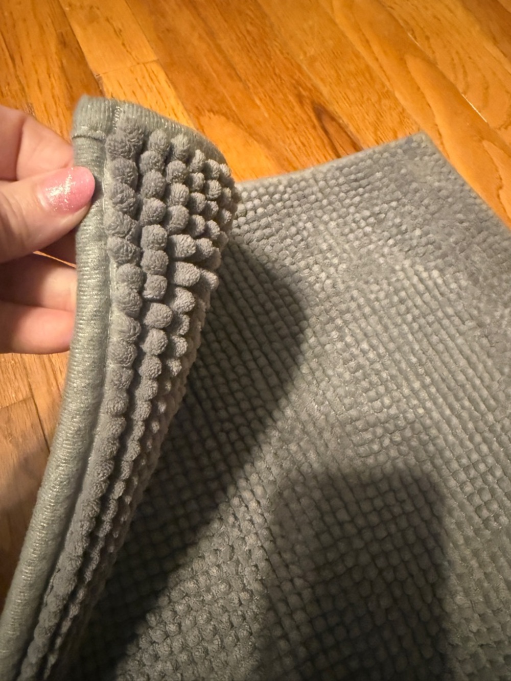 Soft Gray Bathroom Rug 24x17